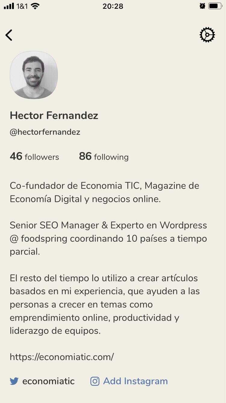 perfil Clubhouse Cector Fernandez
